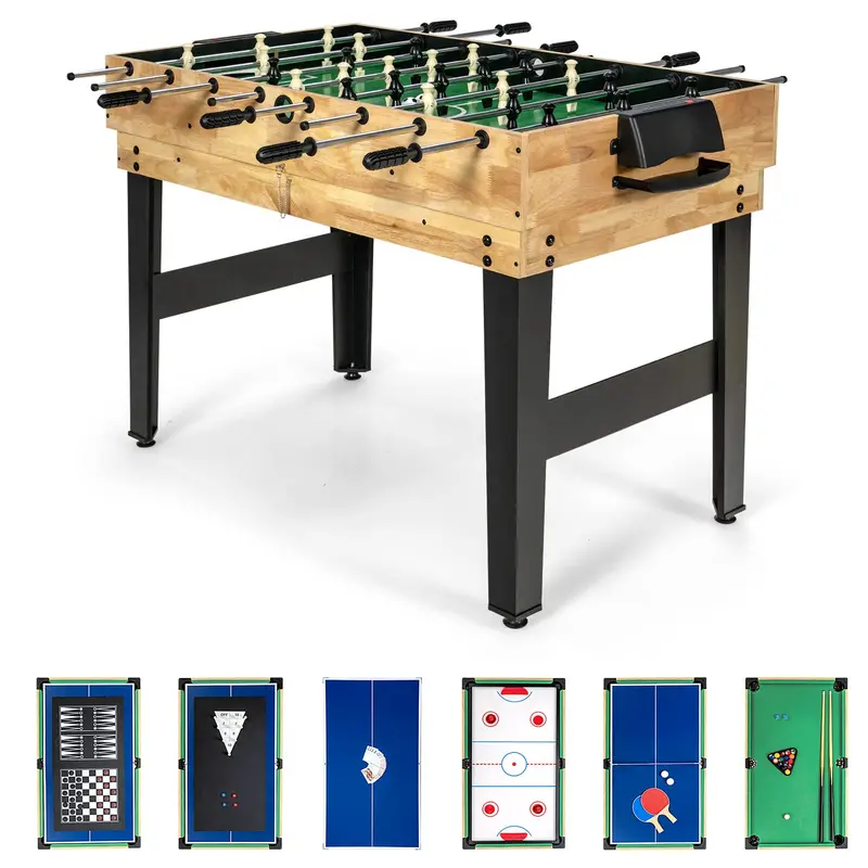 10-In-1 Multi-Game Table Featuring Air Hockey, Pool, Ping Pong, Foosball, And More 1