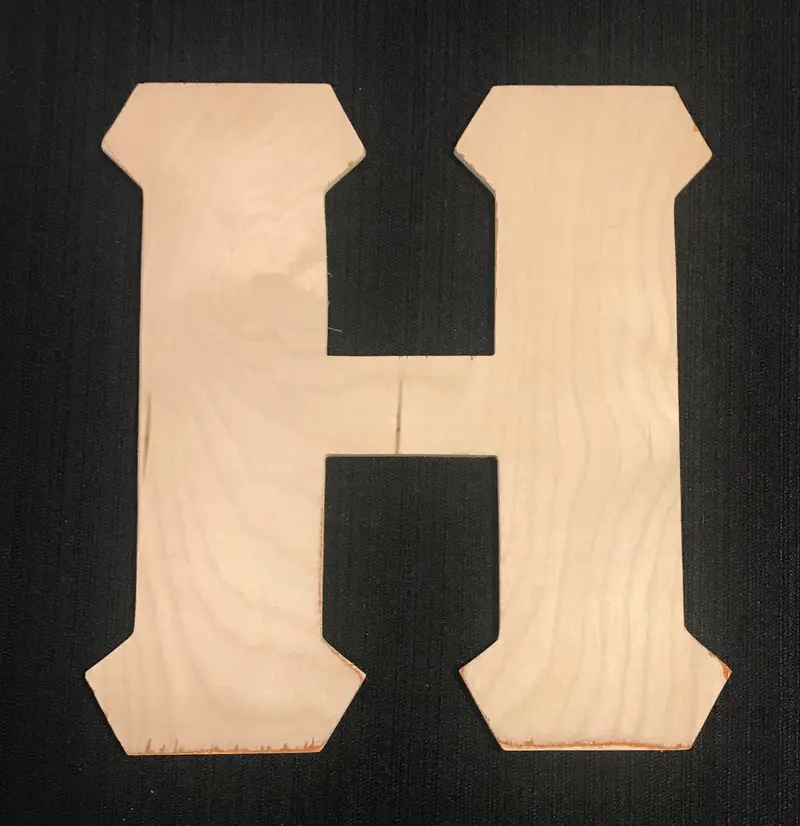 10-Inch Eta Or H Letter Wall Decor – Sleek Greek Wall Accent 1