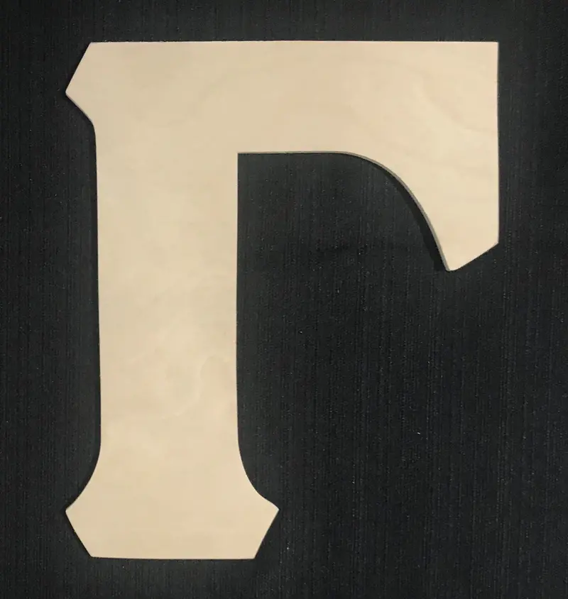 10-Inch Gamma Letter Wall Decor – Timeless Greek Symbol 1