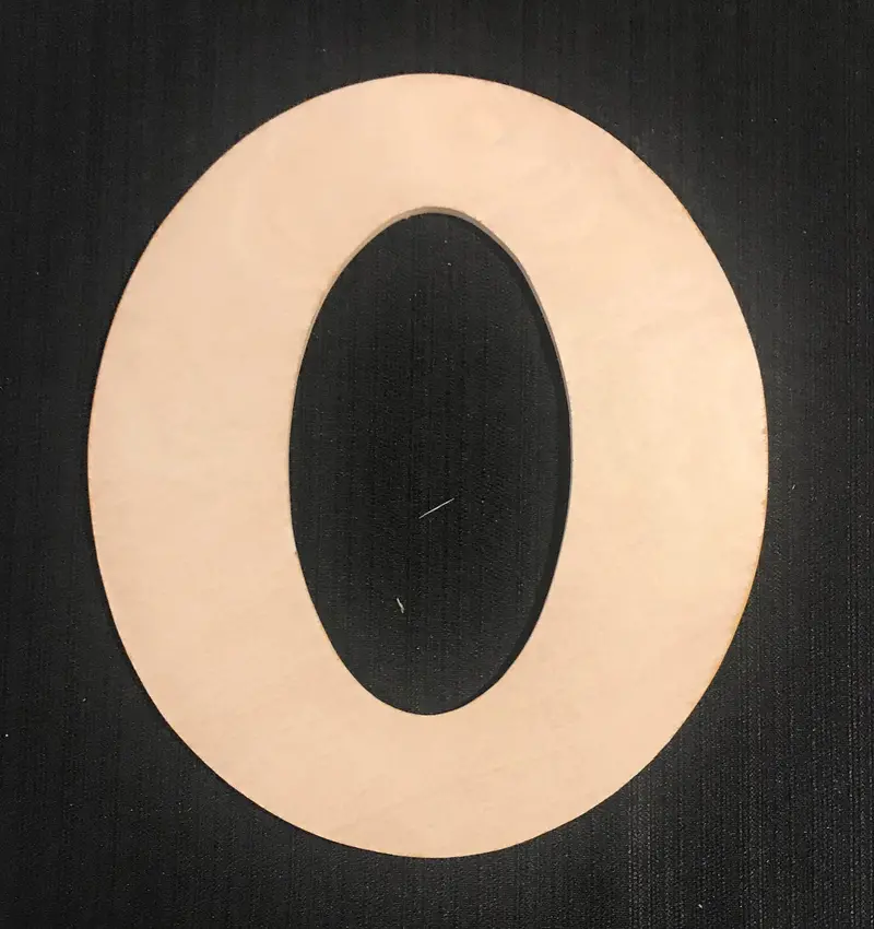 10-Inch Omicron Or O Letter Wall Decor – Clean Greek Typography 1