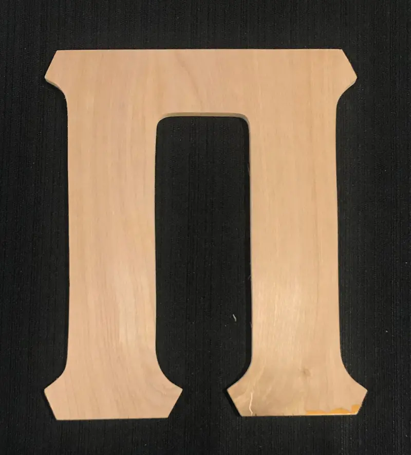 10-Inch Pi Letter Wall Decor – Academic & Fraternity Theme 1