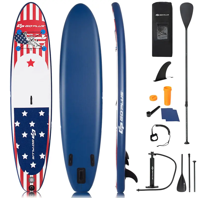 10- Or 11-Foot Inflatable Stand-Up Paddle Board Featuring Fade-Resistant Inkjet Printing 1
