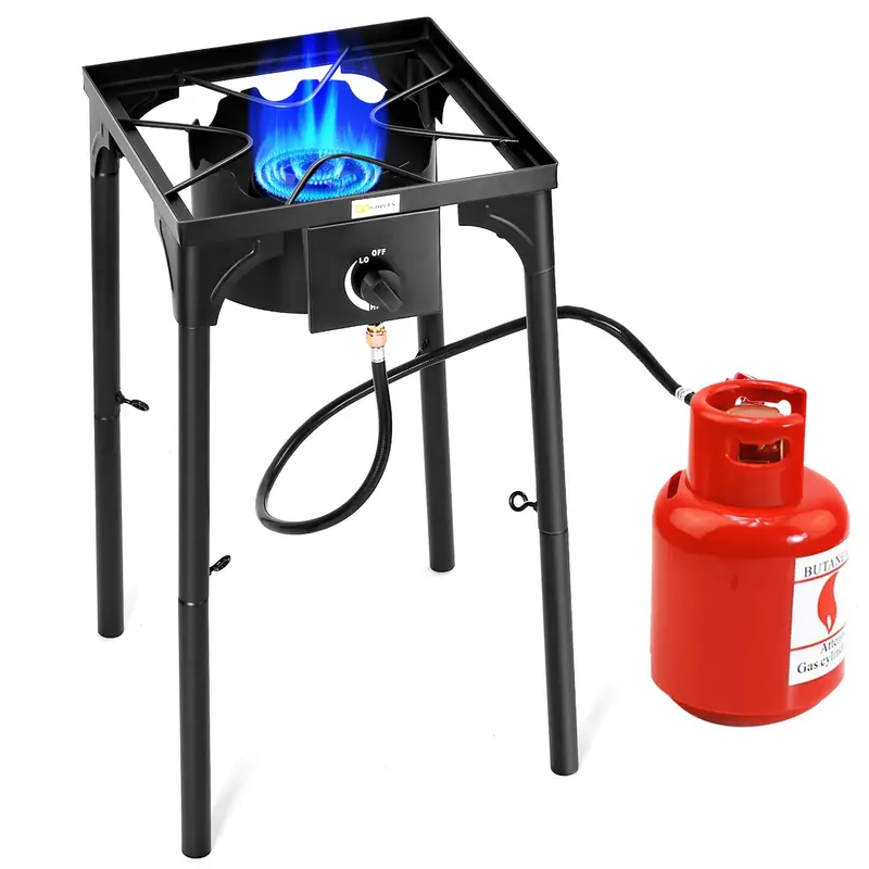 100,000 Btu Outdoor Camp Stove – High-Pressure Propane Cooking Station For Camping & Tailgating 1