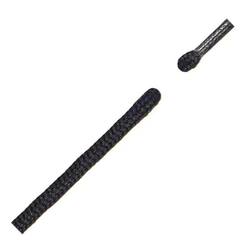 150Cm Round Boot Laces (5Mm) – Matte Black 1