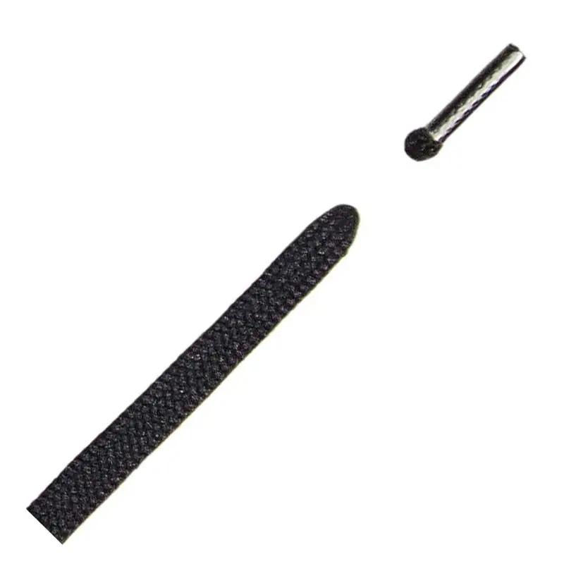 150Cm Semicircular Boot Laces (7Mm) – Matte Black 1
