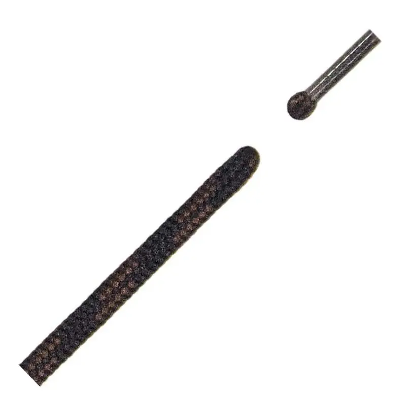 180Cm Round Boot Laces (5Mm) – Brown Stripe 1