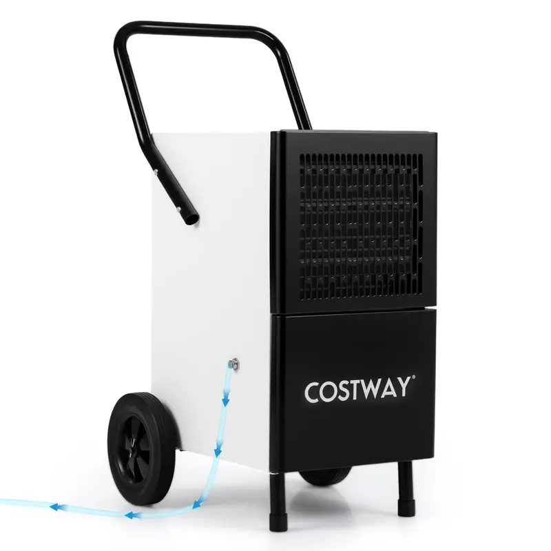 189-Pint Commercial Dehumidifier – Portable Industrial Model With 3.3-Foot Drain Hose & Caster Wheels 1