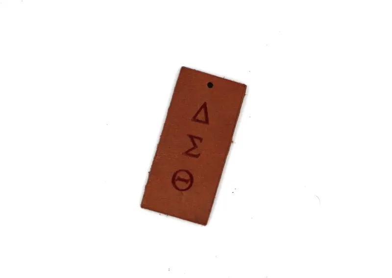 1913 Leather Greek Key Fob 1
