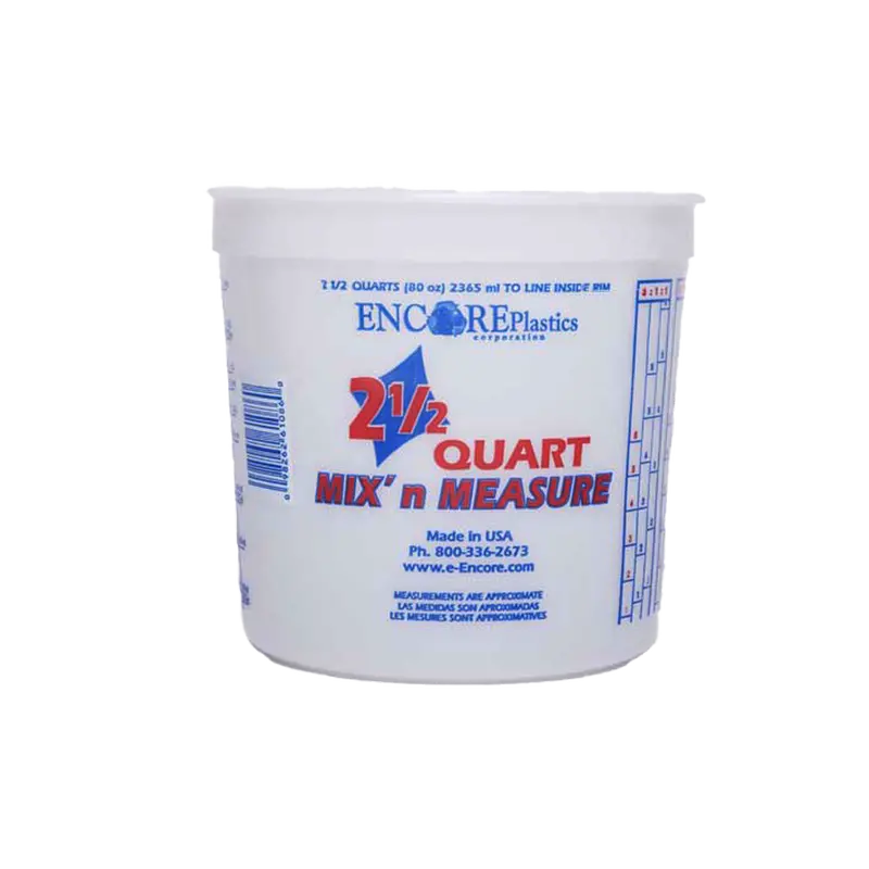 2.5-Quart Graduated Plastic Mixing Bucket For Large-Batch Prep 1