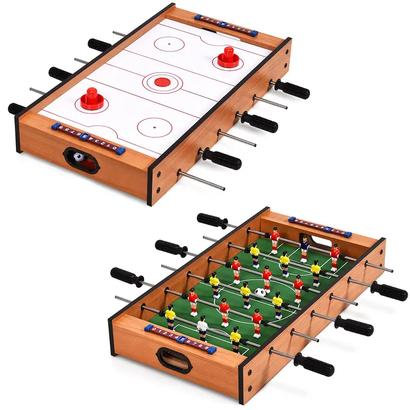 2-In-1 Multi-Game Table – Compact Foosball & Air Hockey Combo With Realistic Playing Surface 1