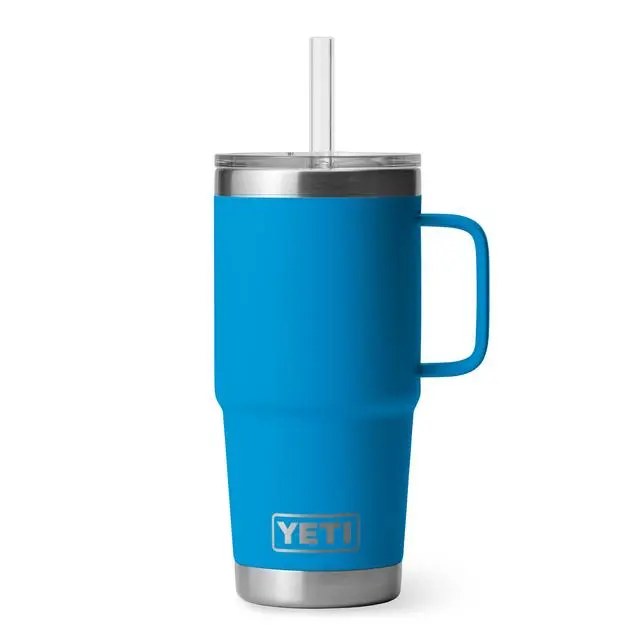 25 Oz Rambler Straw Mug – Big Wave Blue 1