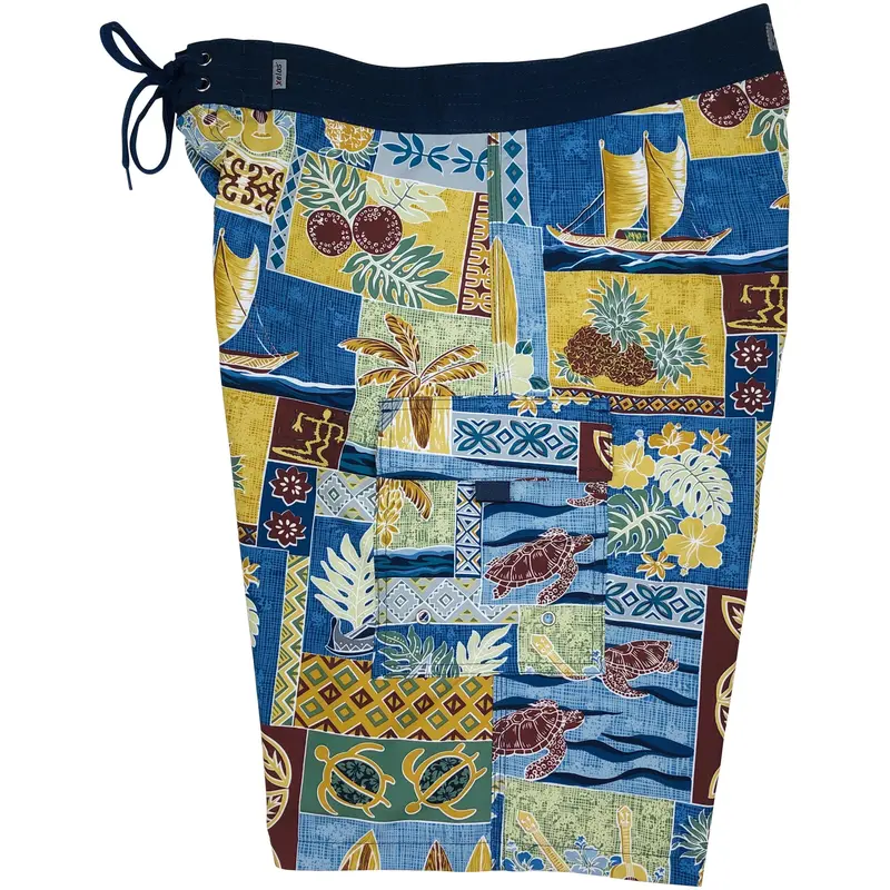 3-Day Weekend Men'S Tailored Non-Elastic Waist Board Shorts – Made To Order 1