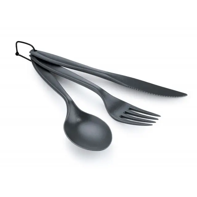 3-Piece Ring-Style Cutlery Set – Charcoal Grey 1