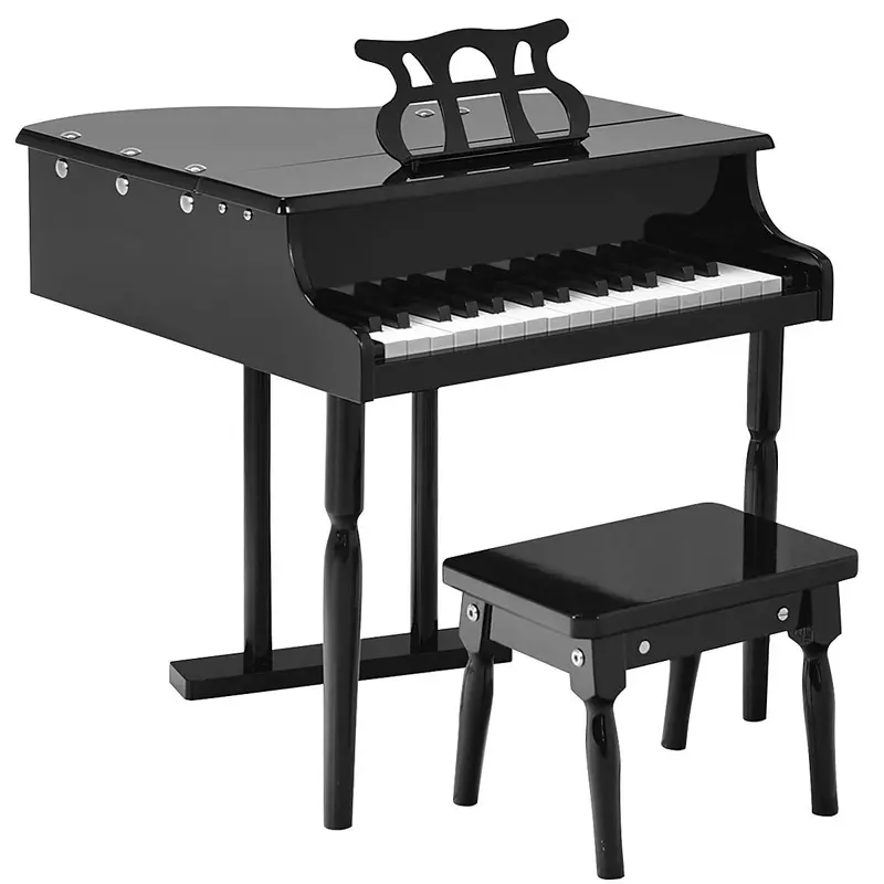 30-Key Wooden Toy Piano – Classic Kids Grand Piano With Realistic Keys & Sound 1
