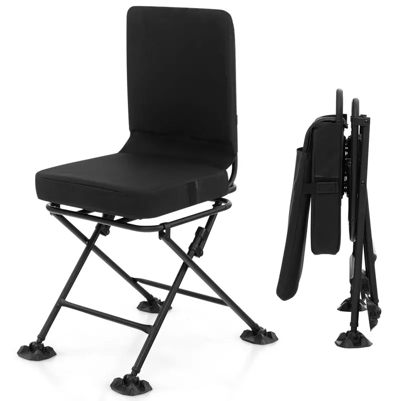 360° Swivel Hunting Chair With All-Terrain Duck Feet Base 1