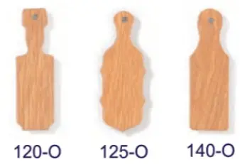 4-Inch Small Wooden Paddles 1