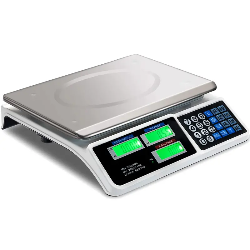66-Pound Commercial Deli Scale With Price Computing, Electronic Counting, And High-Precision Weighing 1