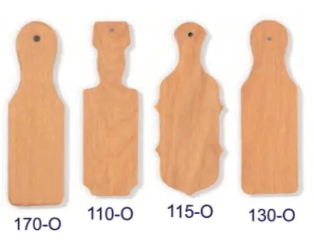 8-Inch Medium-Sized Wooden Paddles 1