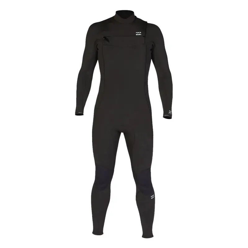 Absolute 5/4Mm Chest-Zip Wetsuit – All-Black Thermal Construction 1