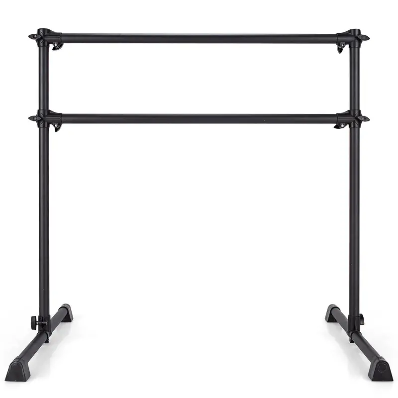 Adjustable Double Ballet Barre – Freestanding Portable Dance Bar (7 To 46 Inches) 1