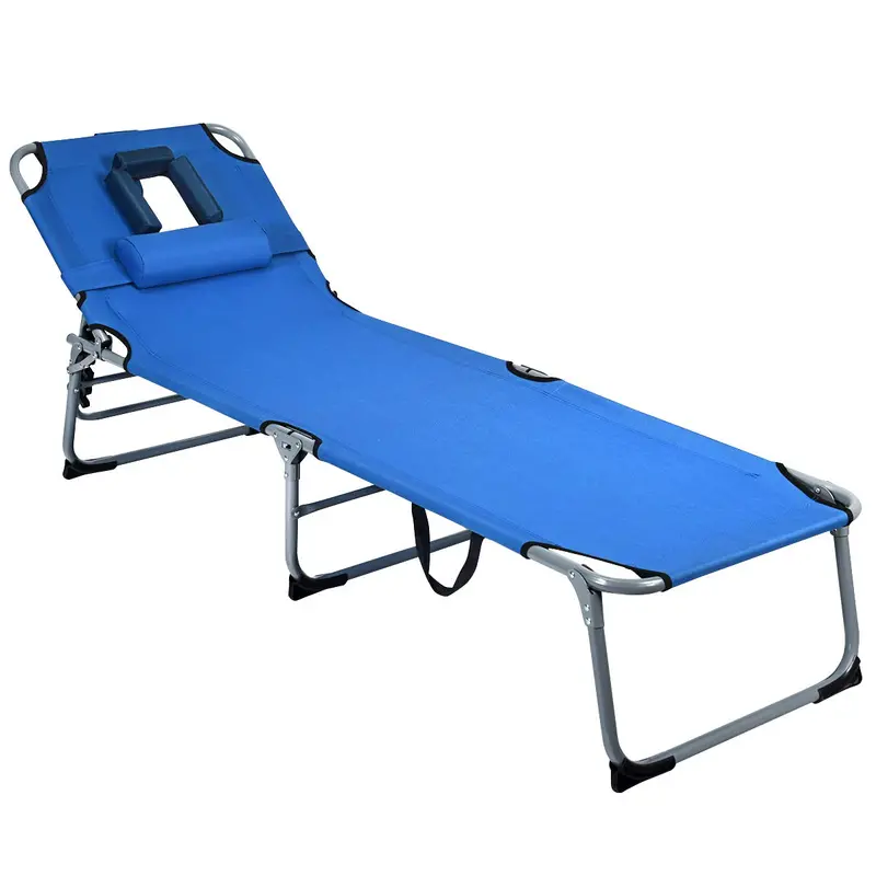Adjustable Folding Patio Recliner – Lightweight Outdoor Lounge Chair With Multiple Positions 1