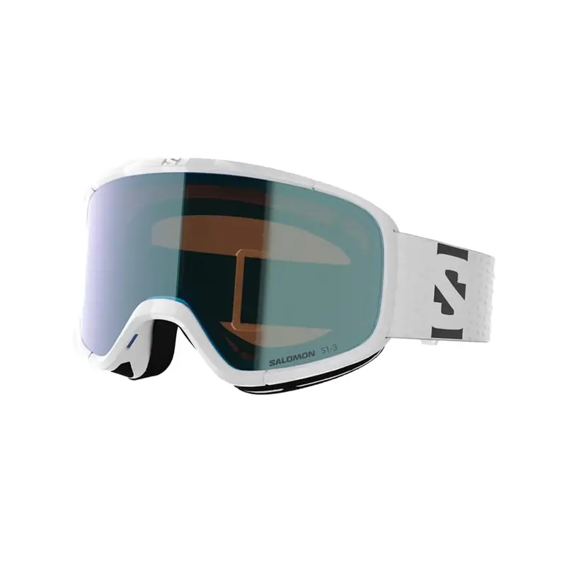 Aksium 2.0 Photochromic Ski Goggles – Crisp White Frame & Lens 1