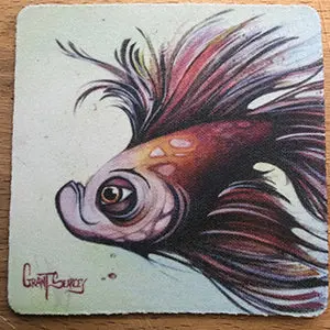 Alpha Betta Fish Coaster 1
