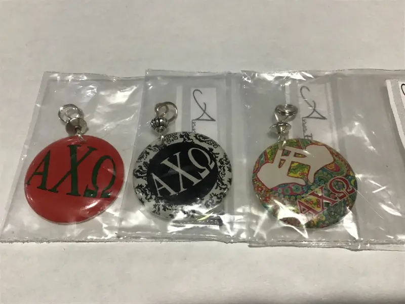 Alpha Chi Omega Greek Symbol Charm – Delicate Letter Pendant 1