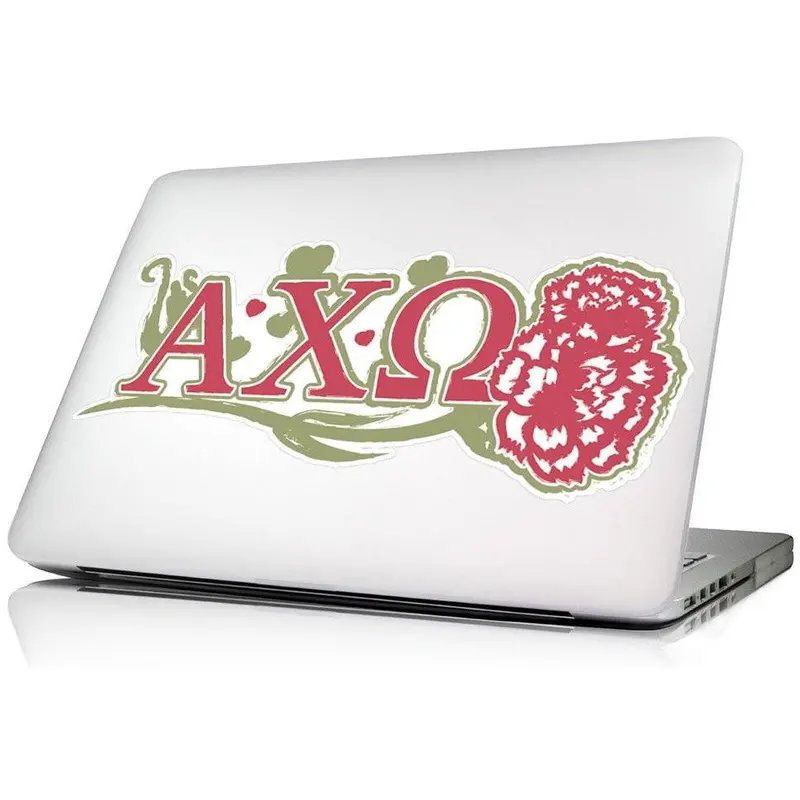 Alpha Chi Omega Laptop Skin – Feminine Greek Letter Decal For Tech Accessories 1