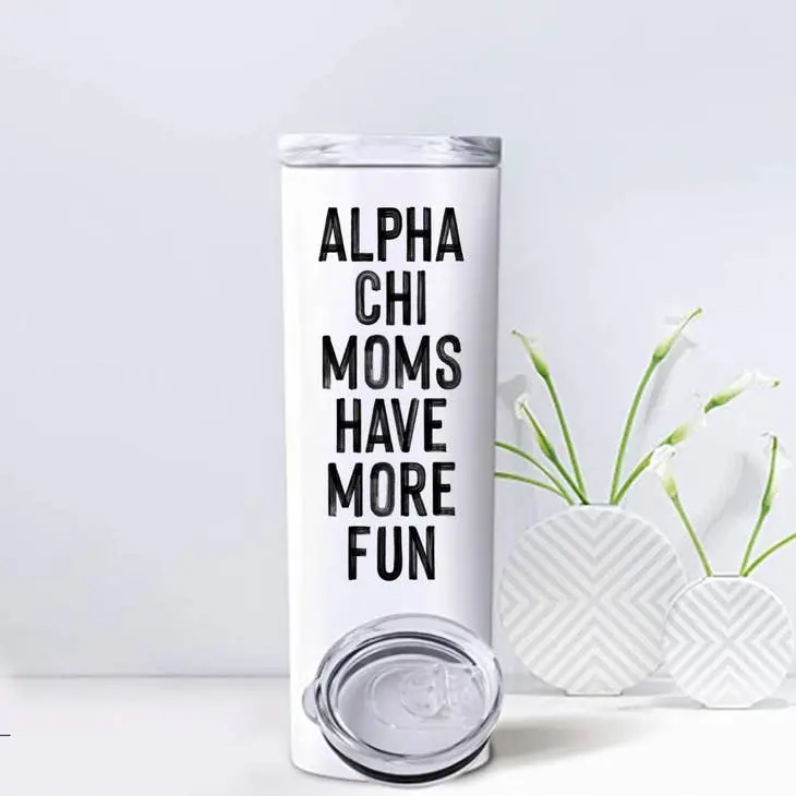 Alpha Chi Omega Mom Travel Tumbler – Insulated Stainless Steel 1