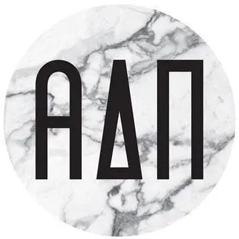 Alpha Delta Pi Marble-Effect Bumper Sticker (Clearance) 1