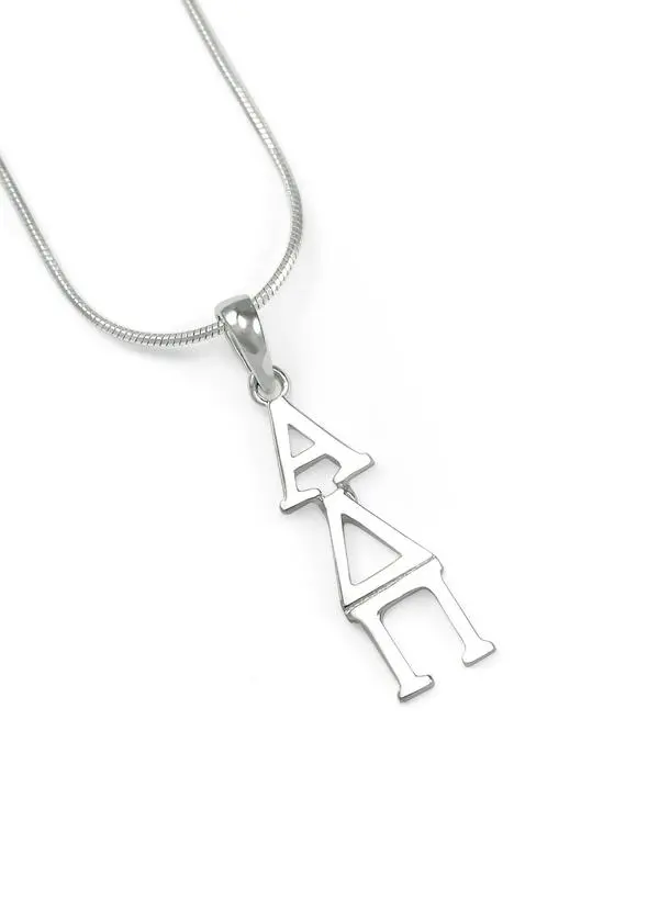 Alpha Delta Pi Sterling Silver Pendant Necklace 1
