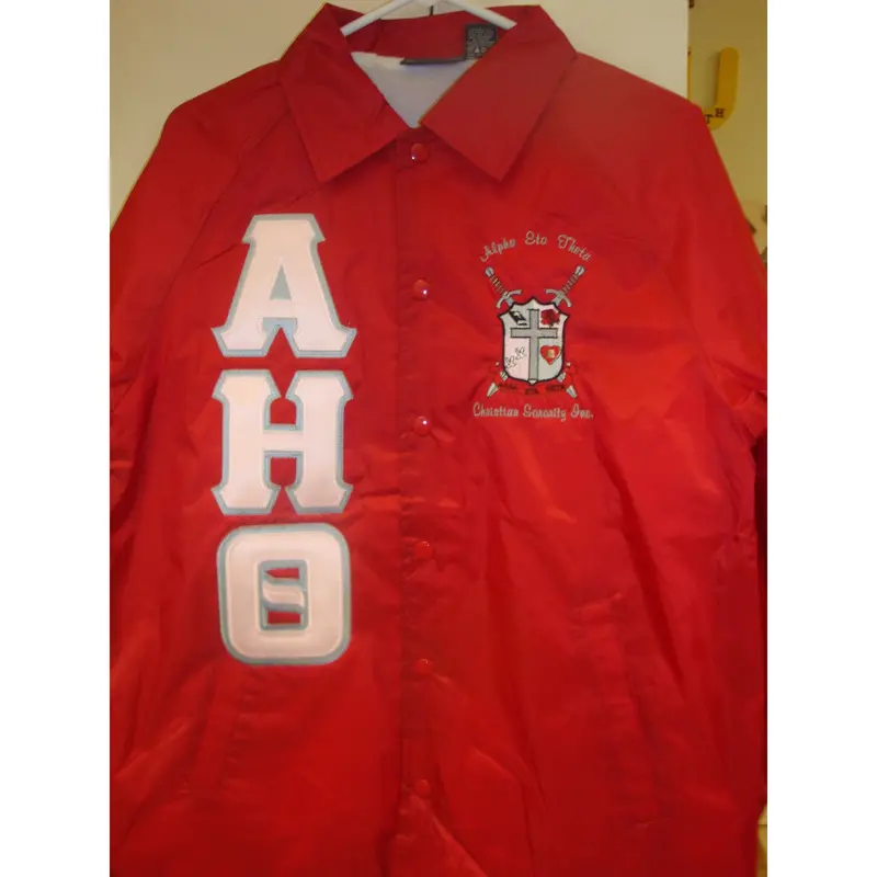 Alpha Eta Theta Standard Crossing Line Jacket For Greek Life 1