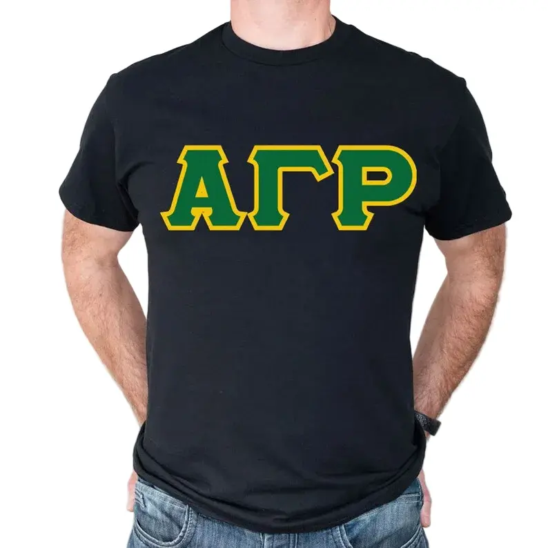 Alpha Gamma Rho Greek Letter T-Shirt 1