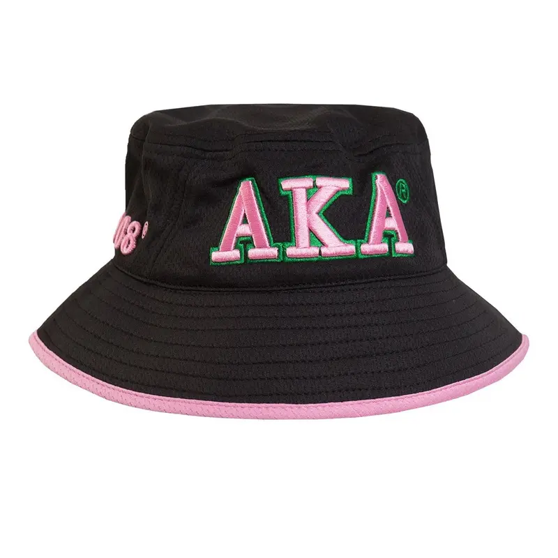 Alpha Kappa Alpha Embroidered Bucket Hat – Novelty Style 2