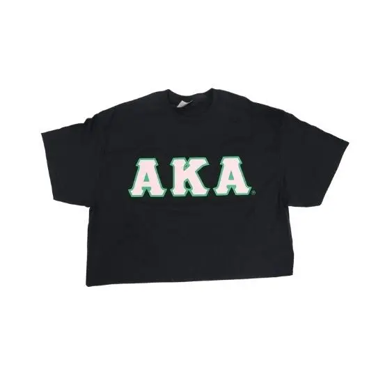 Alpha Kappa Alpha Greek Letters T-Shirt – Bold Typography Cotton Top