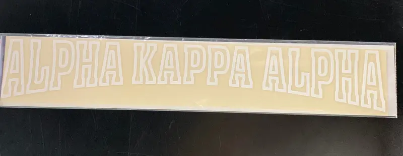 Alpha Kappa Alpha Horizontal Vinyl Decal For Cars Or Laptops 1