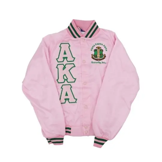 Alpha Kappa Alpha Satin Bomber Jacket 1
