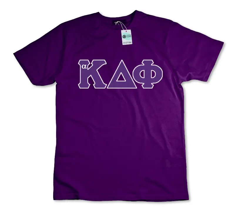 Alpha Kappa Delta Phi Greek Letter Tee – Soft Blend Fabric 1