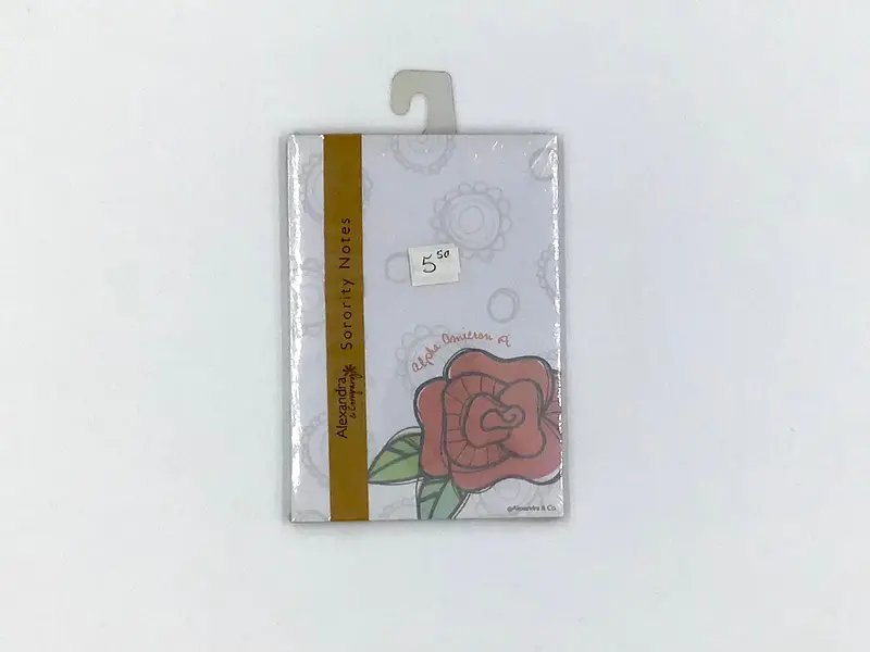 Alpha Omicron Pi Mascot Notepad – Limited Clearance School Supply 1