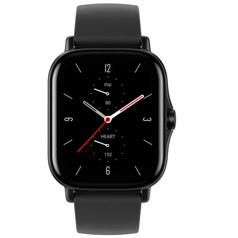 Amazfit Gts 2 Smartwatch – Midnight Black Rectangular Design, Always-On Display 1