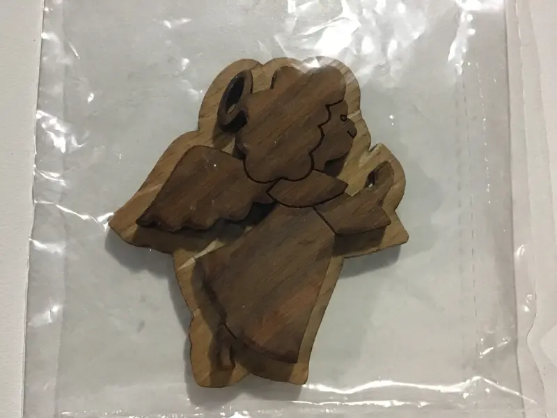 Angel Wing Oak-Backed Symbol Charm 1