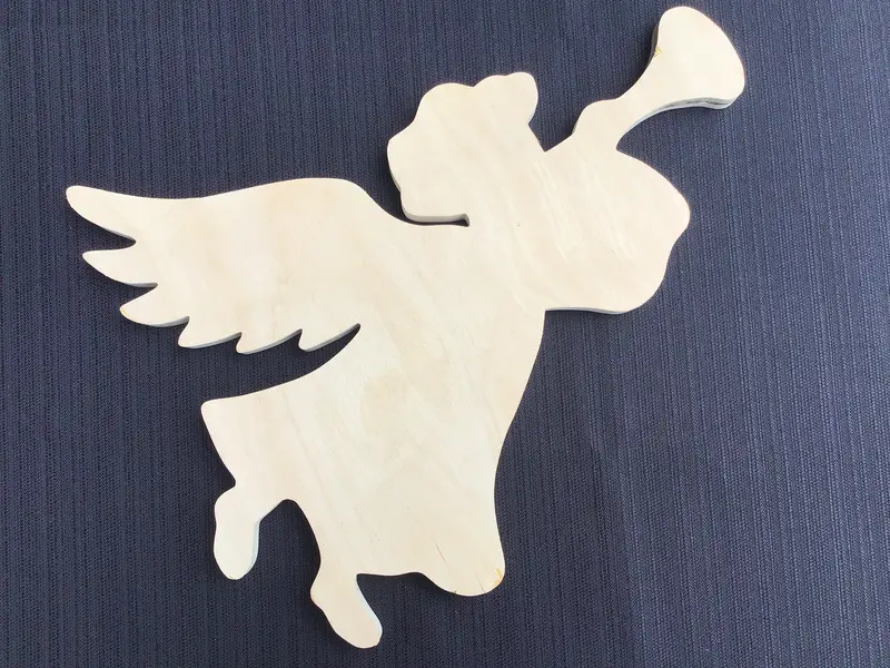 Angel With Horns Wooden Decorative Board 1