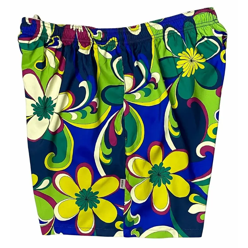 Art Fest Men'S Retro-Style Elastic Waist Swim Trunks – Short Length 1