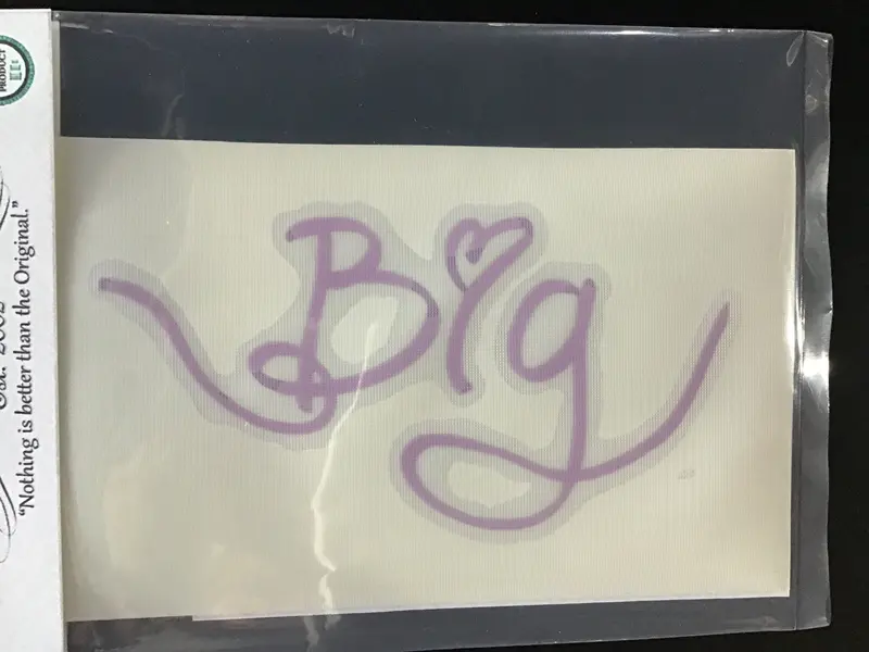 'Big' Premium Vinyl Decal – No Longer In Production 1