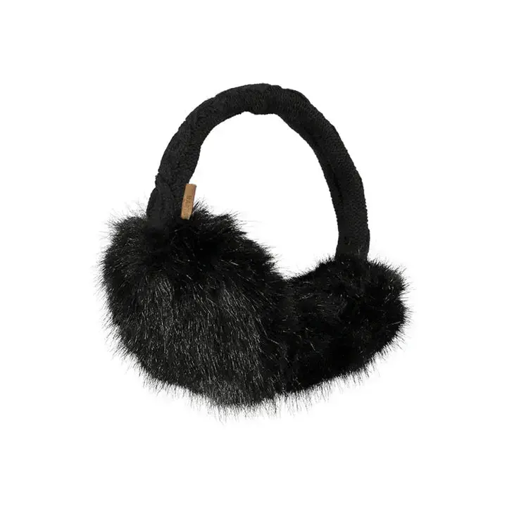 Black Faux Fur Earmuffs 1