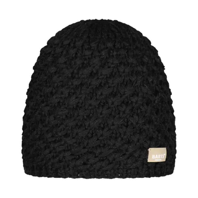 Black Ilmari Winter Beanie – Soft Ribbed Knit Hat 1