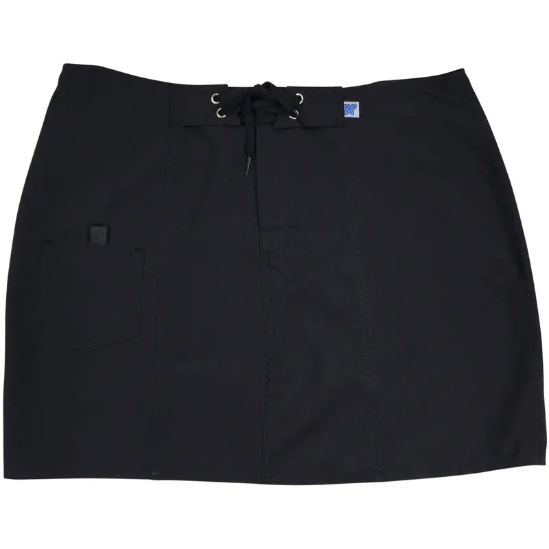 Black-On-Black Swim Skirt – Monochrome Stitch Detail, Custom Rise & Build 1