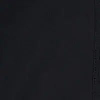 Black Solid Elastic Waist Board Shorts Featuring Double Cargo Pockets & Tailored Length Option 1