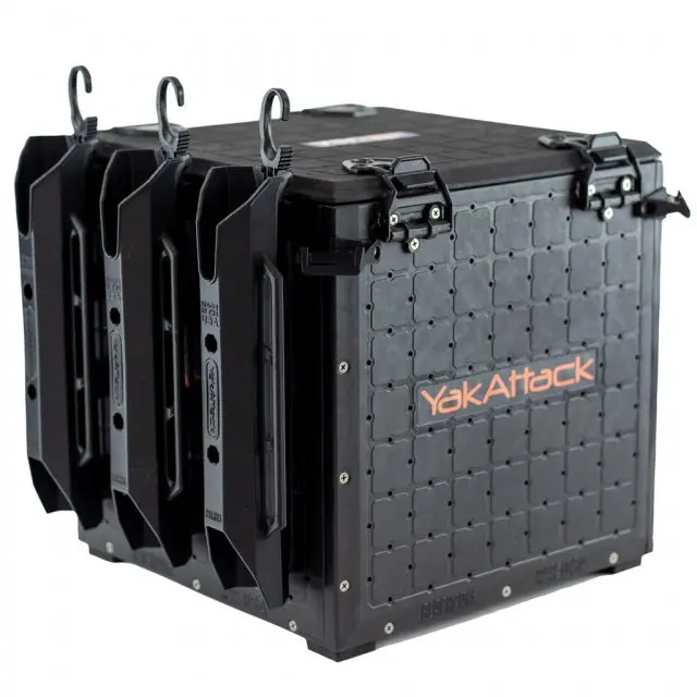 Blackpak Pro 13X13X13-Inch Compact Storage Box – Black With Lid And Three Rod Holders 1